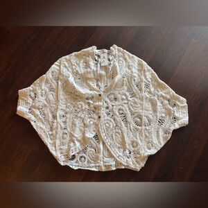 Elegant White Lace Women Top